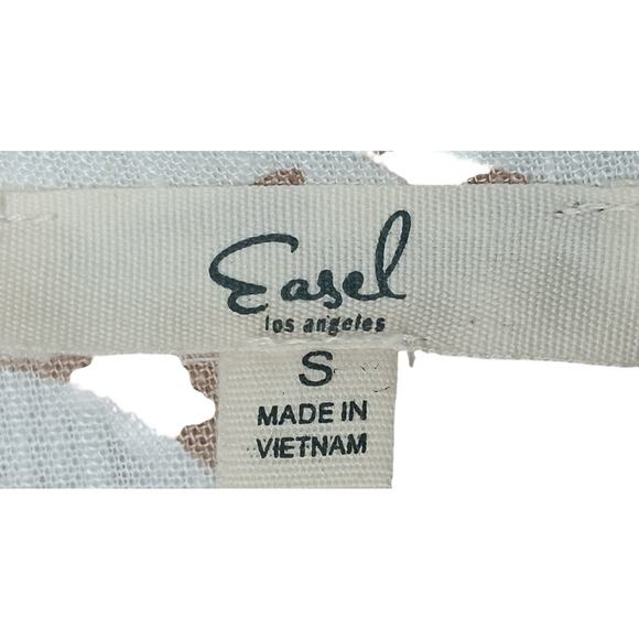 New without Tags Easel Khaki Printed Button Down Shirt Dress SZ S - Picture 13 of 13